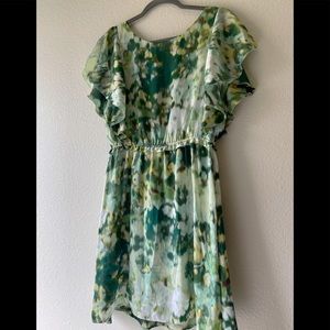 (2 for 20) H&M beautiful floral satin dress. Size 10